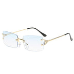 (6 PACK) Rimless Wholesale Sunglasses - Bulk Sunglasses Wholesale