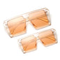 (6 PACK) Mommy And Me Square Wholesale Sunglasses - Bulk Sunglasses Wholesale