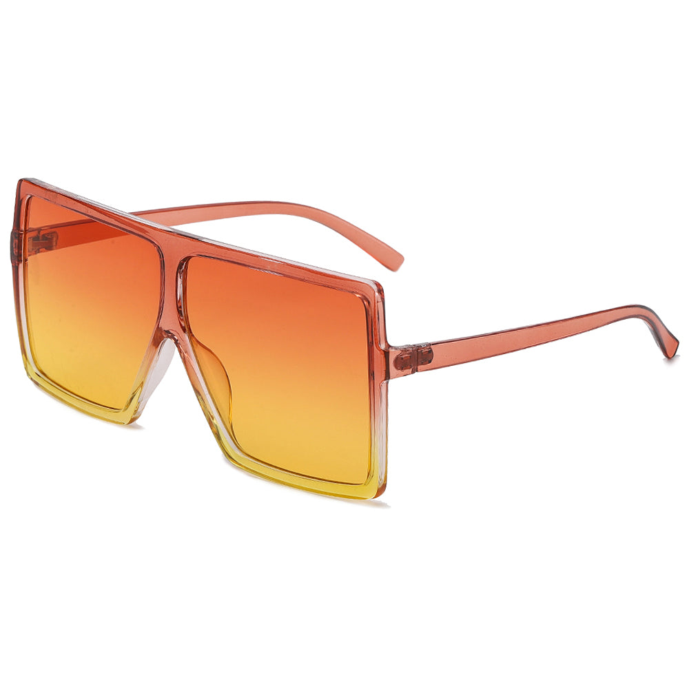 (PACK de 6) anteojos de sol de parte superior plana para mujer