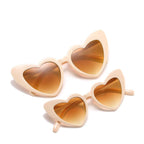 (6 Sets) Mommy And Me Heart Sunglasses Wholesale Mother's Day Shades - Bulk Sunglasses Wholesale
