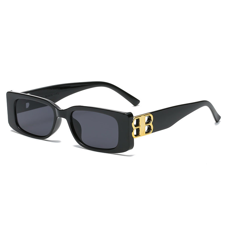 (6 PACK) Wholesale Sunglasses 2023 - BulkSunglassesWholesale.com - Black Frame Black Black Lens