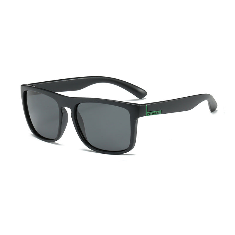 (12 PACK) Wholesale Sunglasses 2023 - BulkSunglassesWholesale.com - Black Green Frame Black Lens