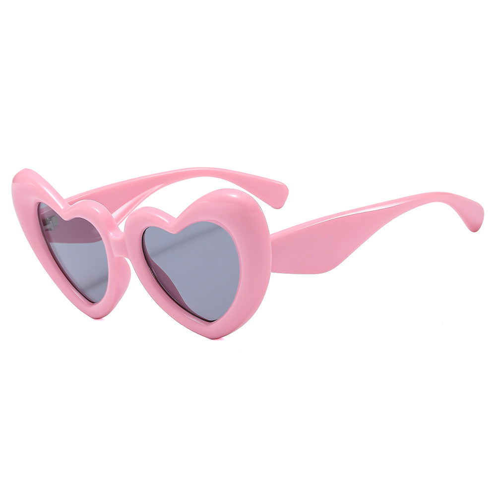(6 PACK) Wholesale Sunglasses New Arrival Fashion Inflated Fashion Women 2023 - BulkSunglassesWholesale.com - Pink Frame Black Lens