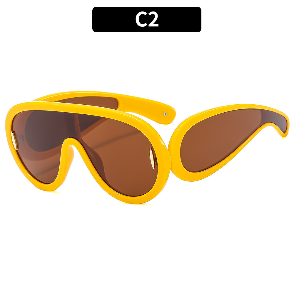(6 PACK) Wholesale Sunglasses 2023 - BulkSunglassesWholesale.com - Clear Yellow Tea Lens