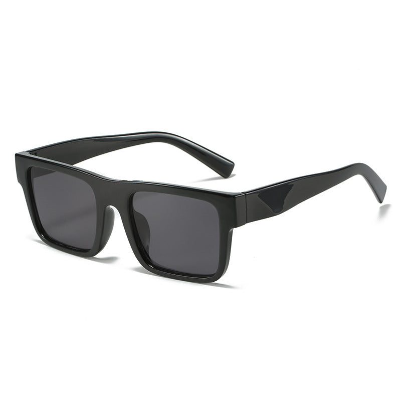 (6 PACK) Wholesale Sunglasses Fashion Fashion Square Women 2024 - BulkSunglassesWholesale.com - Black Frame Black Lens
