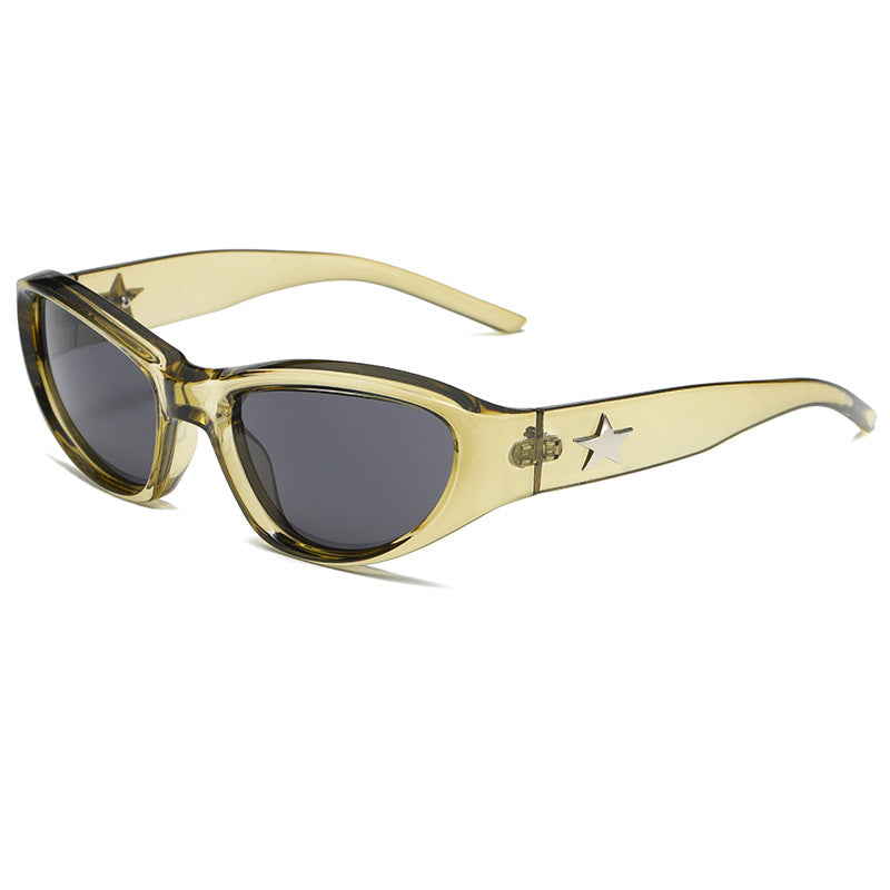 (12 PACK) Wholesale Sunglasses 2023 - BulkSunglassesWholesale.com - Transparent Champagne Grey
