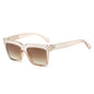 (6 PACK) Wholesale Sunglasses One Piece Rhinestone Outdoor 2024 - BulkSunglassesWholesale.com - Champagne Frame Gradient Tea Lens