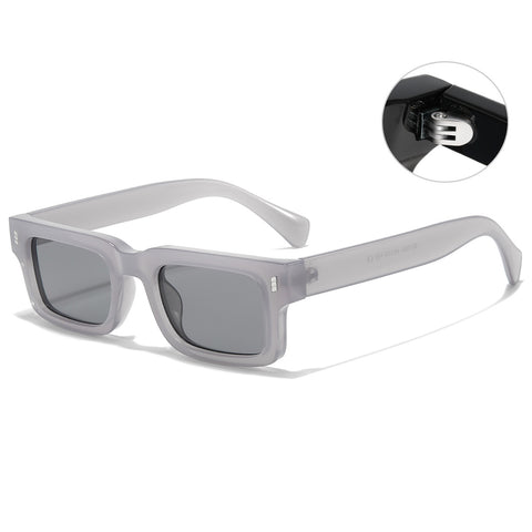 (6 PACK) Wholesale Sunglasses Men Vintage Small Women 2023 - BulkSunglassesWholesale.com - Grey Black Grey