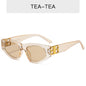 (12 PACK) Wholesale Sunglasses 2023 - BulkSunglassesWholesale.com - Clear Tea Frame Tea Lens