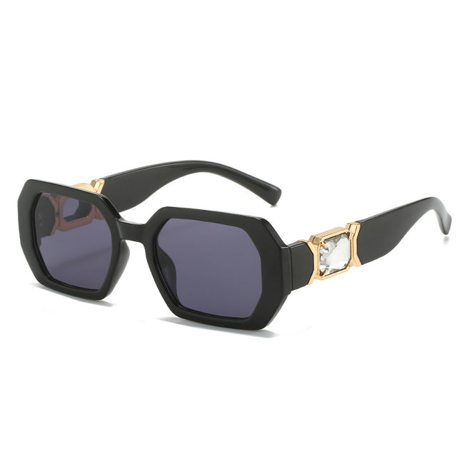 (6 PACK) Wholesale Sunglasses 2023 - BulkSunglassesWholesale.com - Black Frame Black Lens Hover Image