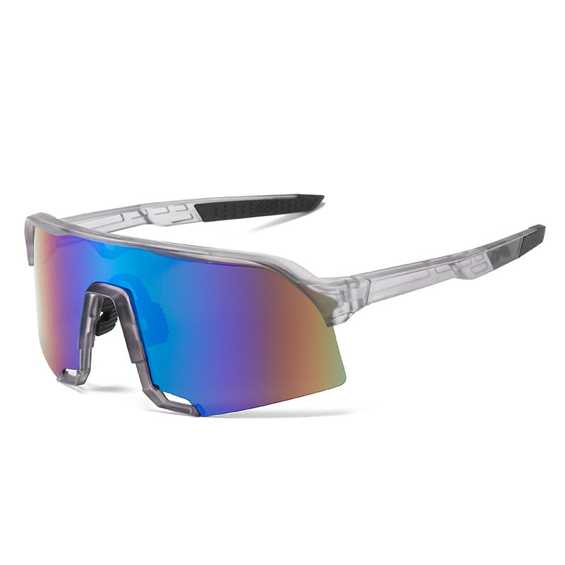 (12 PACK) Wholesale Sports Sunglasses 2023 - BulkSunglassesWholesale.com - Clear Grey Green Mirrored