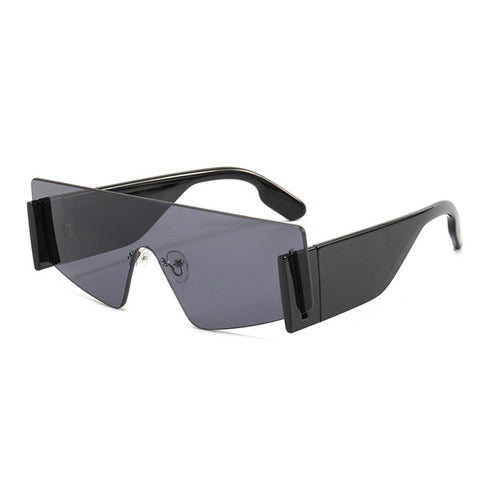 (6) PACK Wholesale Sunglasses 2023 - BulkSunglassesWholesale.com - Black Frame Black Black Lens