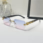 (6 PACK) Wholesale Sunglasses New Arrival Vintage Wood Grain Square 2024 - BulkSunglassesWholesale.com - Gold Frame Blue Pink Lens