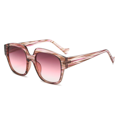 (6 PACK) Wholesale Sunglasses New Arrival Fashion Trendy 2023 - BulkSunglassesWholesale.com - Purple Frame Purple Pink Lens