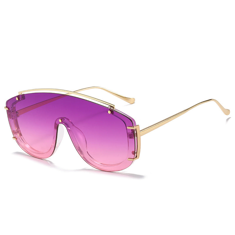 (6) PACK Wholesale Sunglasses 2023 - BulkSunglassesWholesale.com - Purple Frame Purple Lens