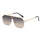 (6 PACK) Wholesale Sunglasses 2023 - BulkSunglassesWholesale.com - Gold Frame Grey Yellow