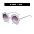 (6 PACK) Wholesale Sunglasses 2023 - BulkSunglassesWholesale.com - White Gradient Black Lens ( Shiny )