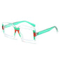 (6 PACK) Wholesale Sunglasses New Arrival Fashion Trendy Trendy Women 2023 - BulkSunglassesWholesale.com - Transparent Green Frame