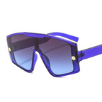 (6) PACK Wholesale Sunglasses 2023 - BulkSunglassesWholesale.com - Blue Frame Grey Blue Lens