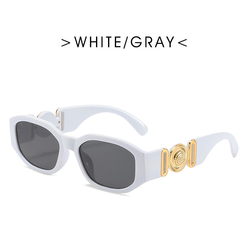 (12 PACK) Wholesale Sunglasses 2023 - BulkSunglassesWholesale.com - White Black Lens
