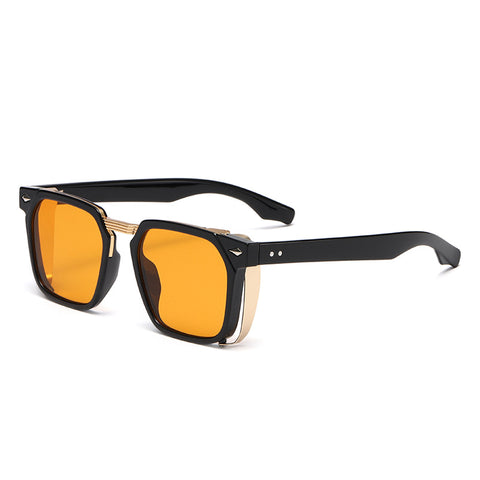 (12 PACK) Wholesale Sunglasses 2023 - BulkSunglassesWholesale.com - Gold Yellow