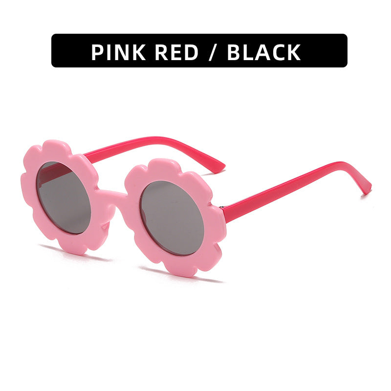 (6 PACK) Wholesale Sunglasses 2023 - BulkSunglassesWholesale.com - Pink Frame Red Temple Black Lens