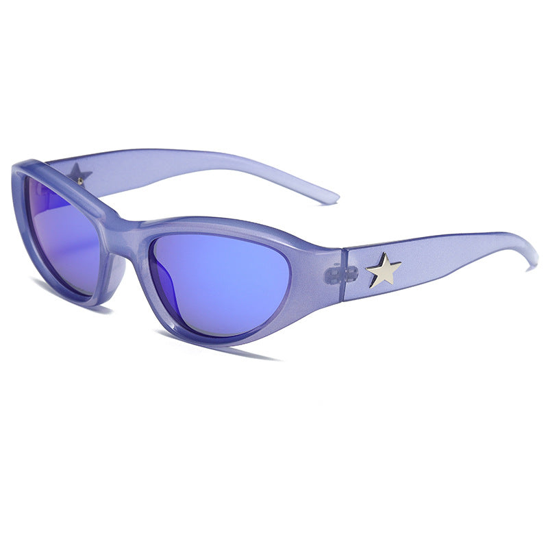 (12 PACK) Wholesale Sunglasses 2023 - BulkSunglassesWholesale.com - Transparent Blue Blue