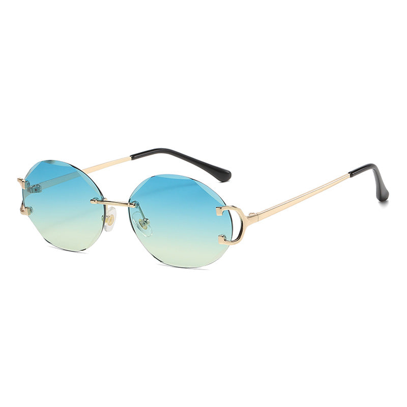 (6 PACK) Wholesale Sunglasses 2023 - BulkSunglassesWholesale.com - Gold Frame Green Yellow