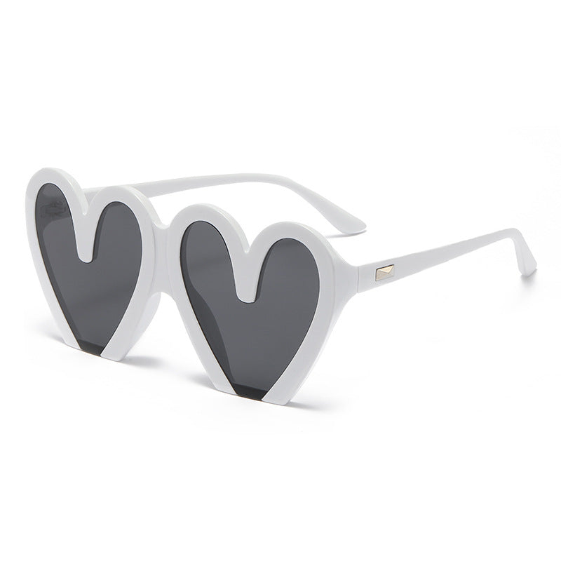 (6 PACK) Wholesale Sunglasses 2023 - BulkSunglassesWholesale.com - White Frame Grey