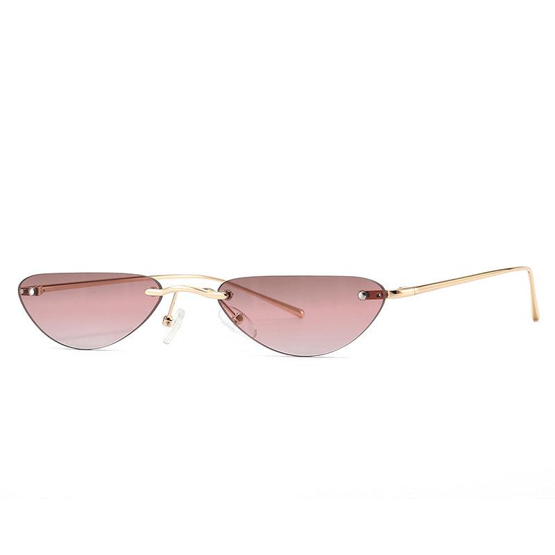 (6 PACK) Wholesale Sunglasses 2022 Rimless Cat Eye M221902 - Bulk Sunglasses Wholesale