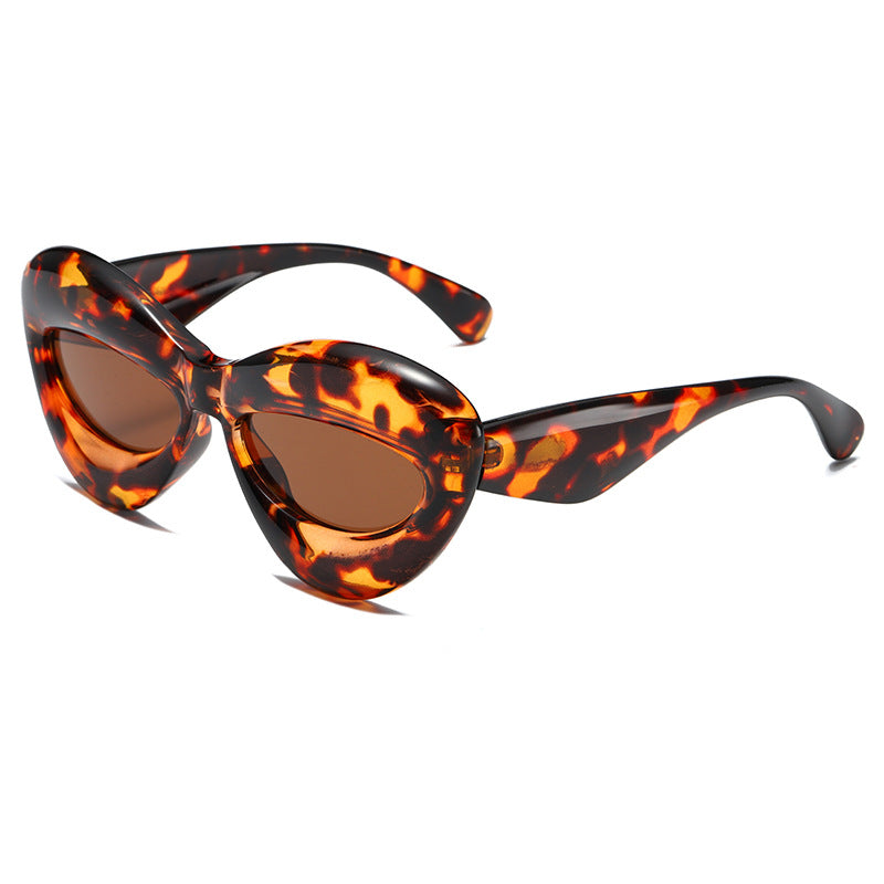 (12 PACK) Wholesale Sunglasses 2023 - BulkSunglassesWholesale.com - Leopard Print Tea