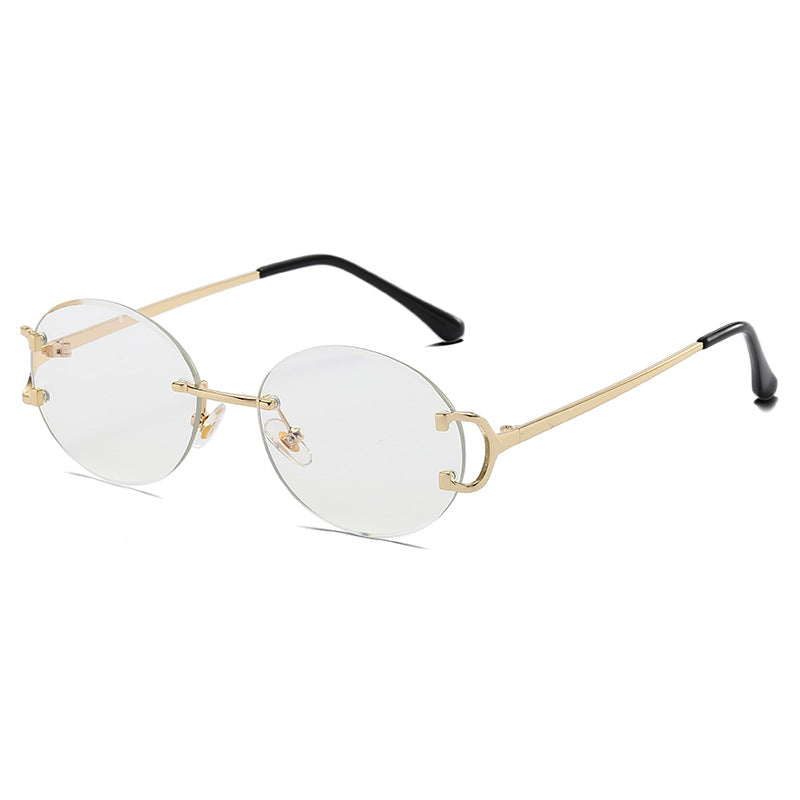 (6 PACK) Wholesale Sunglasses 2023 - BulkSunglassesWholesale.com - Gold Frame White