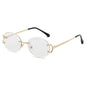 (6 PACK) Wholesale Sunglasses 2023 - BulkSunglassesWholesale.com - Gold Frame White