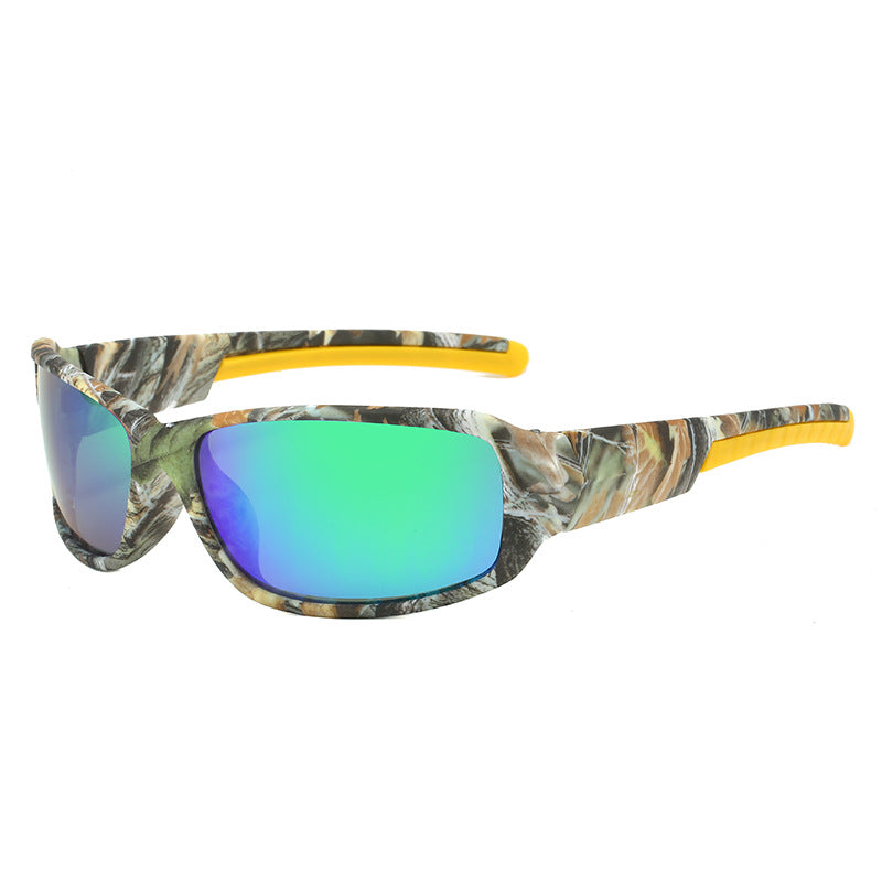 (12 PACK) Wholesale Sports Sunglasses New Arrival Polarized Night Vision Cycling Unisex Outdoor Sport 2024 - BulkSunglassesWholesale.com - Green Mirrored