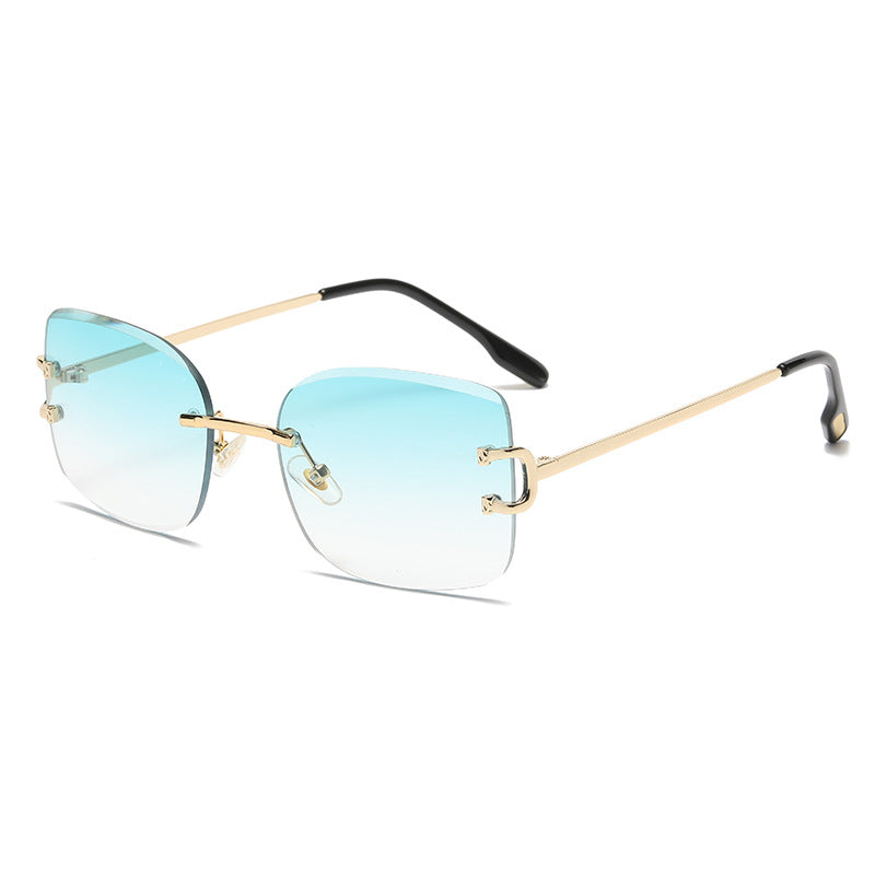 (6 PACK) Wholesale Sunglasses 2023 - BulkSunglassesWholesale.com - Gold Frame Gradient Green