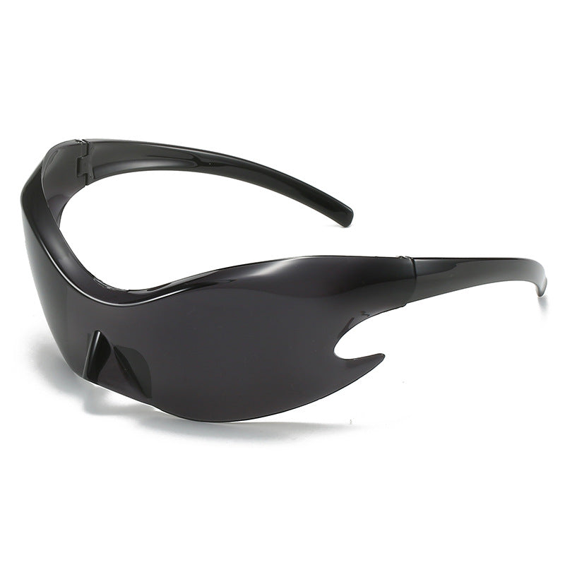 (6 PACK) Wholesale Sunglasses 2023 - BulkSunglassesWholesale.com - Black Black Lens