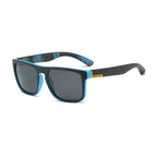 (12 PACK) Wholesale Sunglasses 2023 - BulkSunglassesWholesale.com - Blue Black Frame Black Lens
