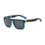 (12 PACK) Wholesale Sunglasses 2023 - BulkSunglassesWholesale.com - Blue Black Frame Black Lens