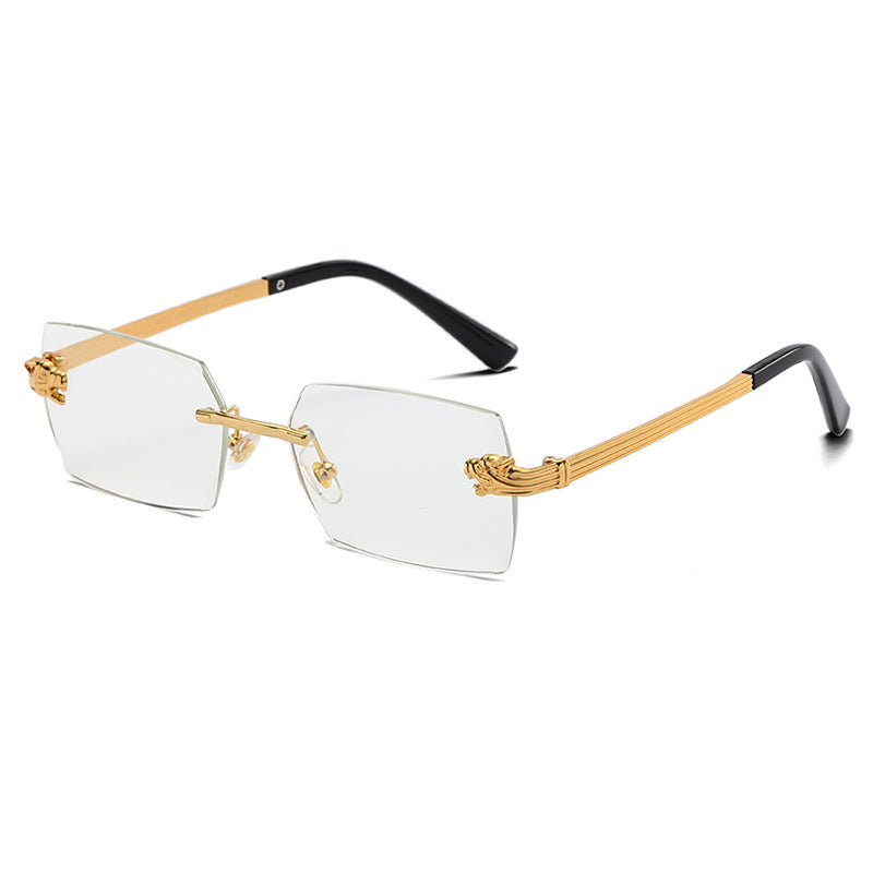 (6 PACK) Wholesale Sunglasses 2023 - BulkSunglassesWholesale.com - Gold Frame White