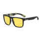 (12 PACK) Wholesale Sunglasses 2023 - BulkSunglassesWholesale.com - Black Frame Night Vision Yellow Lens