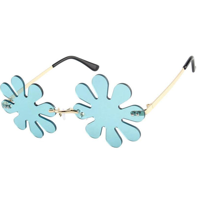 (6 PACK) Wholesale Party Sunglasses Snowflake Flower 2023 M830102 - Bulk Sunglasses Wholesale Hover Image