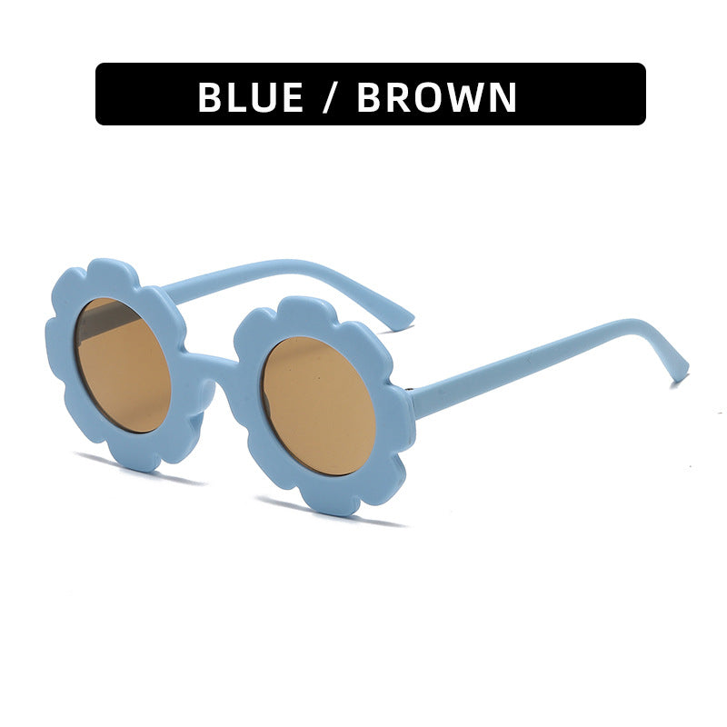 (6 PACK) Wholesale Sunglasses 2023 - BulkSunglassesWholesale.com - Blue Frame Tea Lens
