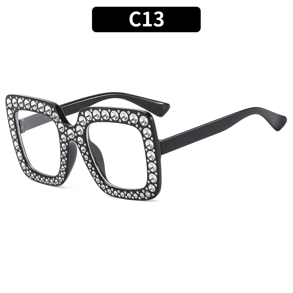 (6 PACK) Wholesale Sunglasses Kids Square Fashion 2023 - BulkSunglassesWholesale.com - Shiny Black Frame Clear Lens
