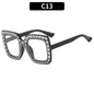 (6 PACK) Wholesale Sunglasses Kids Square Fashion 2023 - BulkSunglassesWholesale.com - Shiny Black Frame Clear Lens
