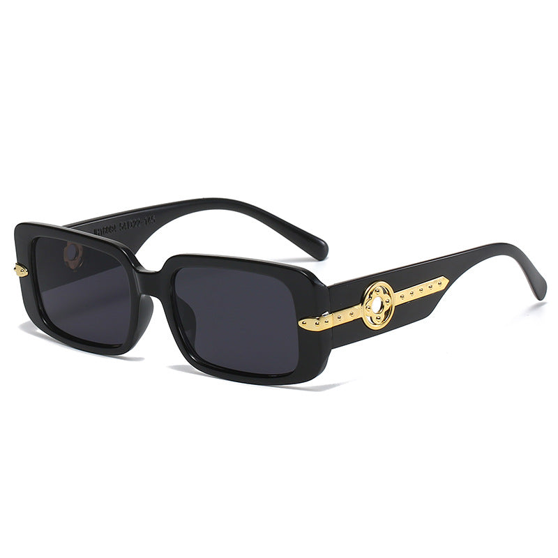 (6) PACK Wholesale Sunglasses 2023 - BulkSunglassesWholesale.com - Black Frame Black Lens