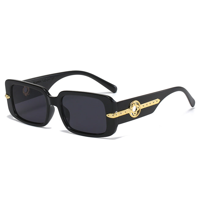 (6) PACK Wholesale Sunglasses 2023 - BulkSunglassesWholesale.com - Black Frame Black Lens Hover Image
