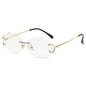 (6 PACK) Wholesale Sunglasses 2023 - BulkSunglassesWholesale.com - Gold Frame White