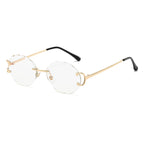 (6 PACK) Wholesale Sunglasses 2023 - BulkSunglassesWholesale.com - Gold Frame White