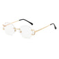 (6 PACK) Wholesale Sunglasses 2023 - BulkSunglassesWholesale.com - Gold Frame White