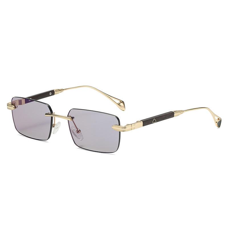 (6 PACK) Rimless Triangle Wholesale Sunglasses 2022 M922303 - Bulk Sunglasses Wholesale
